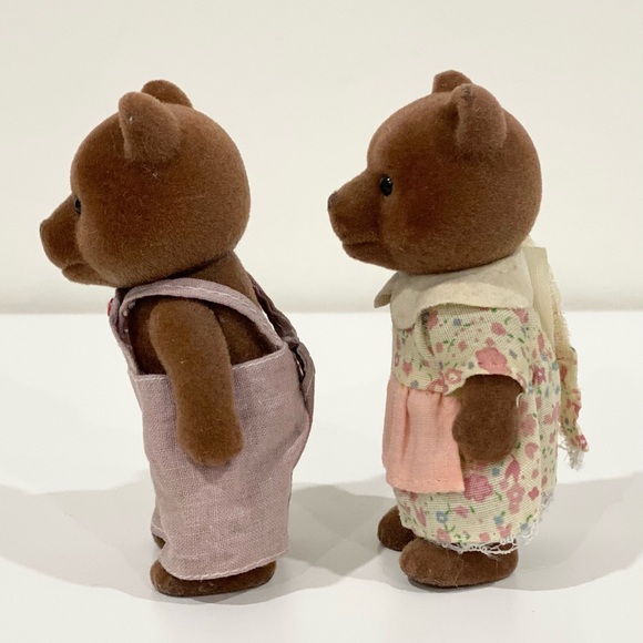 Lot of Two Calico Critters Timbertop Bears - Taylor & Rose Timbertop Vintage - Picture 6 of 13